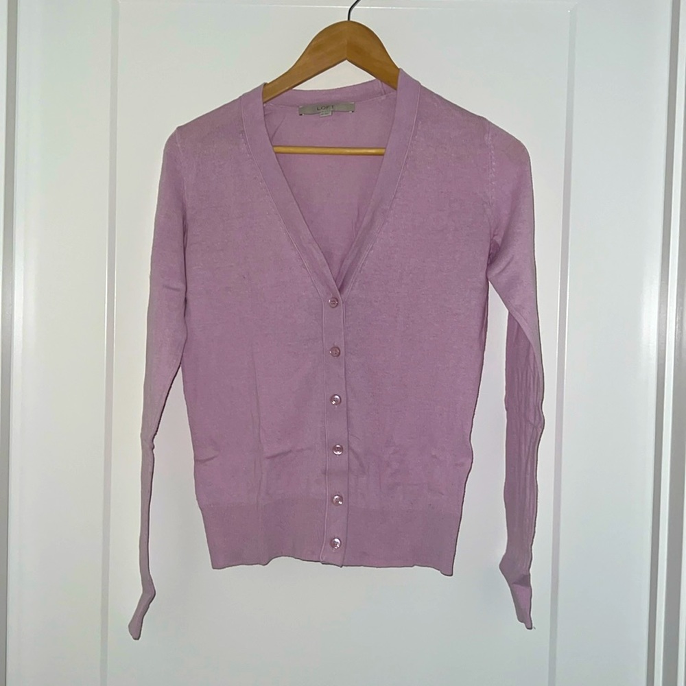 Button-up sweater. like new.